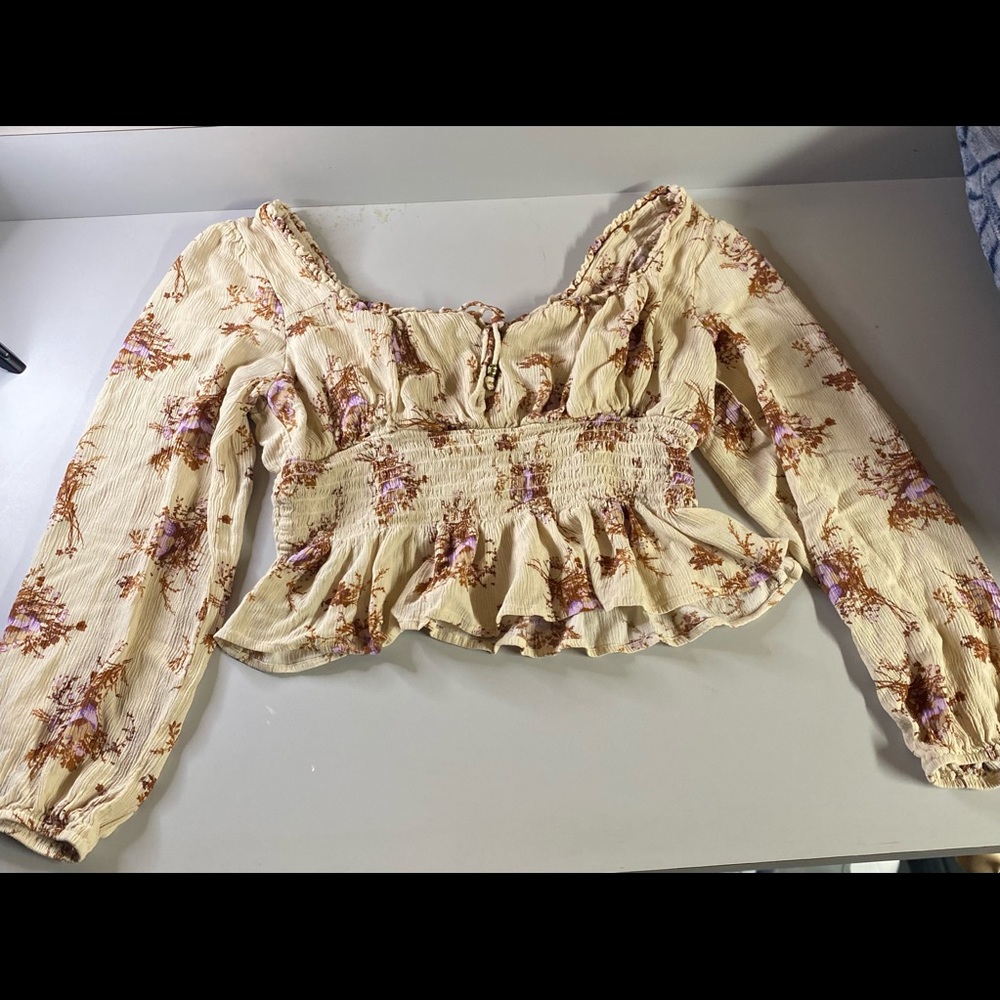 Cottagecore Off-Shoulder Blouse